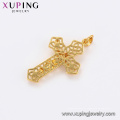 33705 xuping bijoux plaqué or 24k mode pendentif croix style luxe luxe Dubaï